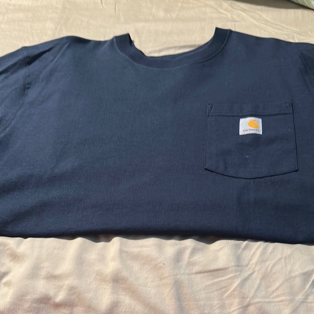 Carhartt Dark Blue Tee with Pocket